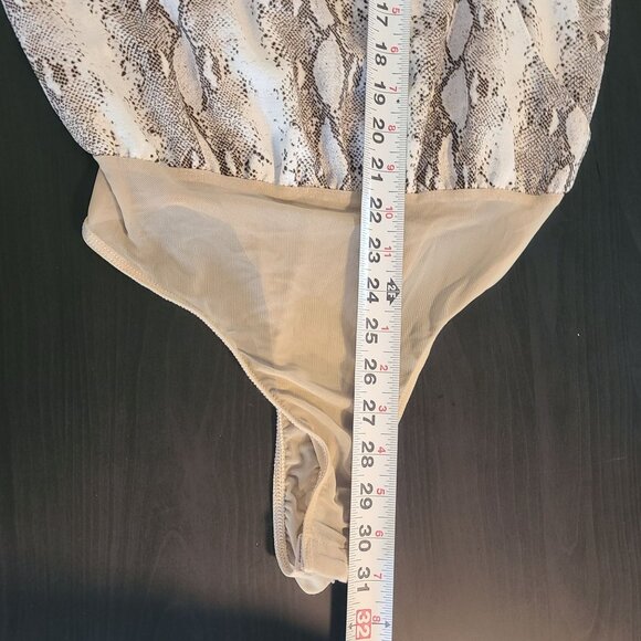 Lush Camisole Bodysuit Python Snake Print Top NEW Sm Mob Wife Festival NEW - Picture 6 of 6